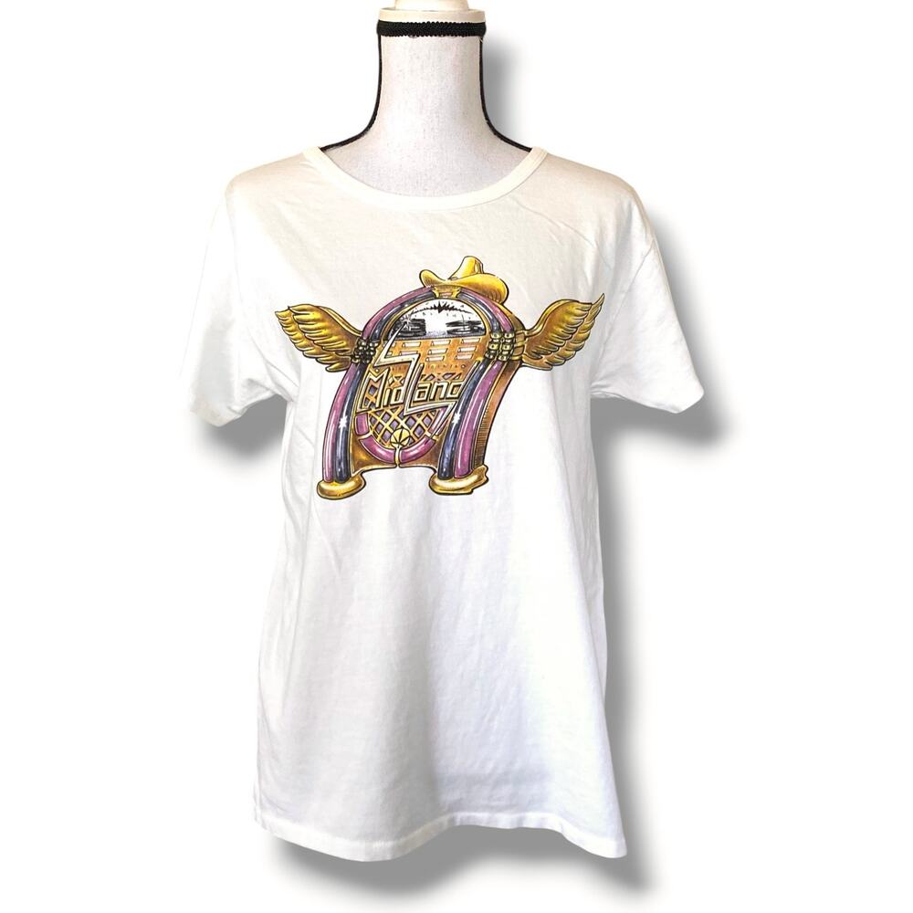 Filth Mart Midland Band T Shirt Sz S Cream Juke Box Graphic Vintage Inspired